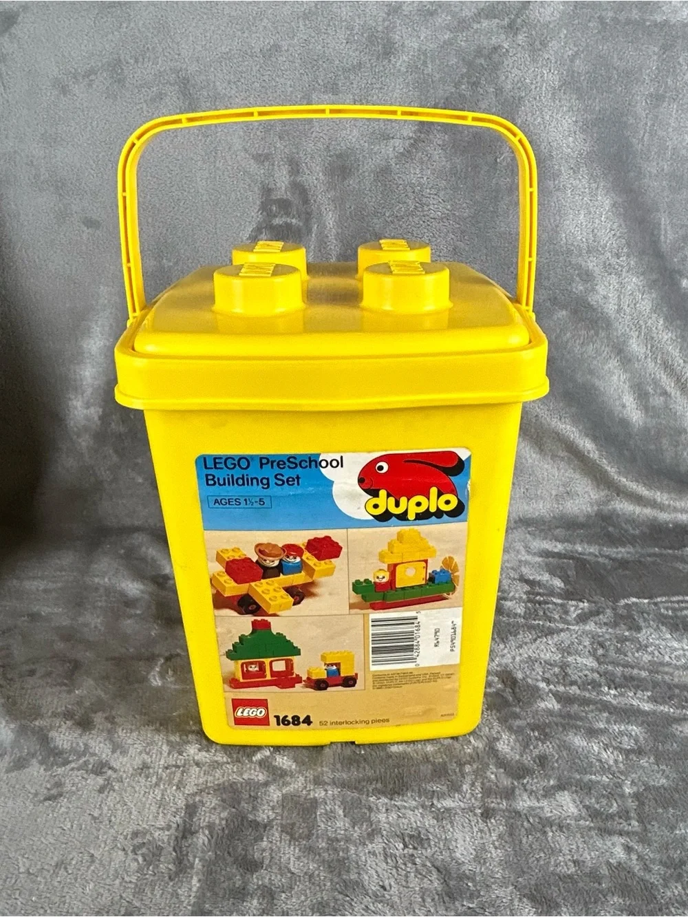 Vintage‎ Lego Duplo Incomplete Bucket Set 1684 Farm Animals Windmill Bucket